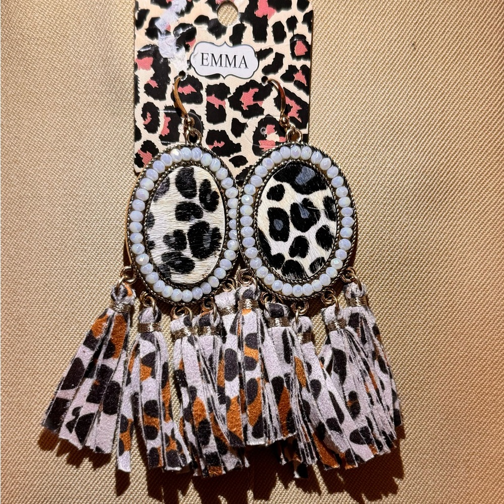 ALL LEOPARD EARRINGS